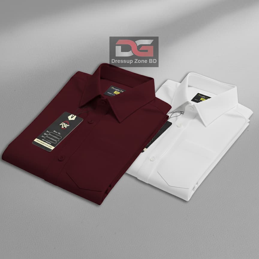 Oxford Cotton Formal Shirt 2 Pis Combo