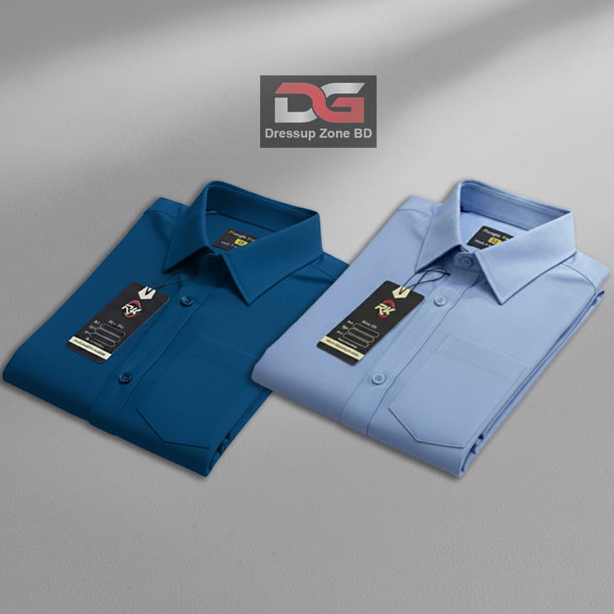 Oxford Cotton Formal Shirt 2 Pis Combo