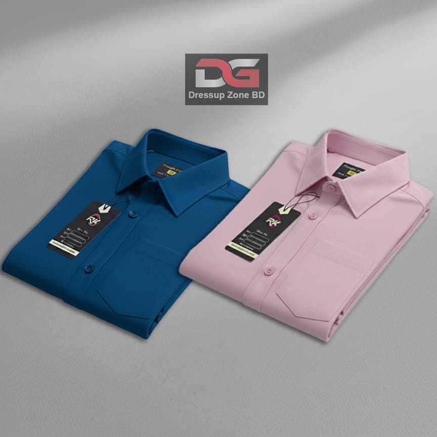 Oxford Cotton Formal Shirt 2 Pis Combo