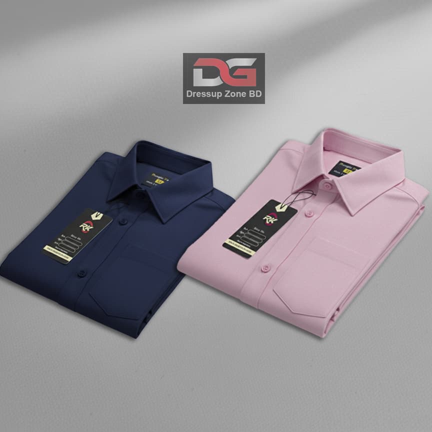 Oxford Cotton Formal Shirt 2 Pis Combo