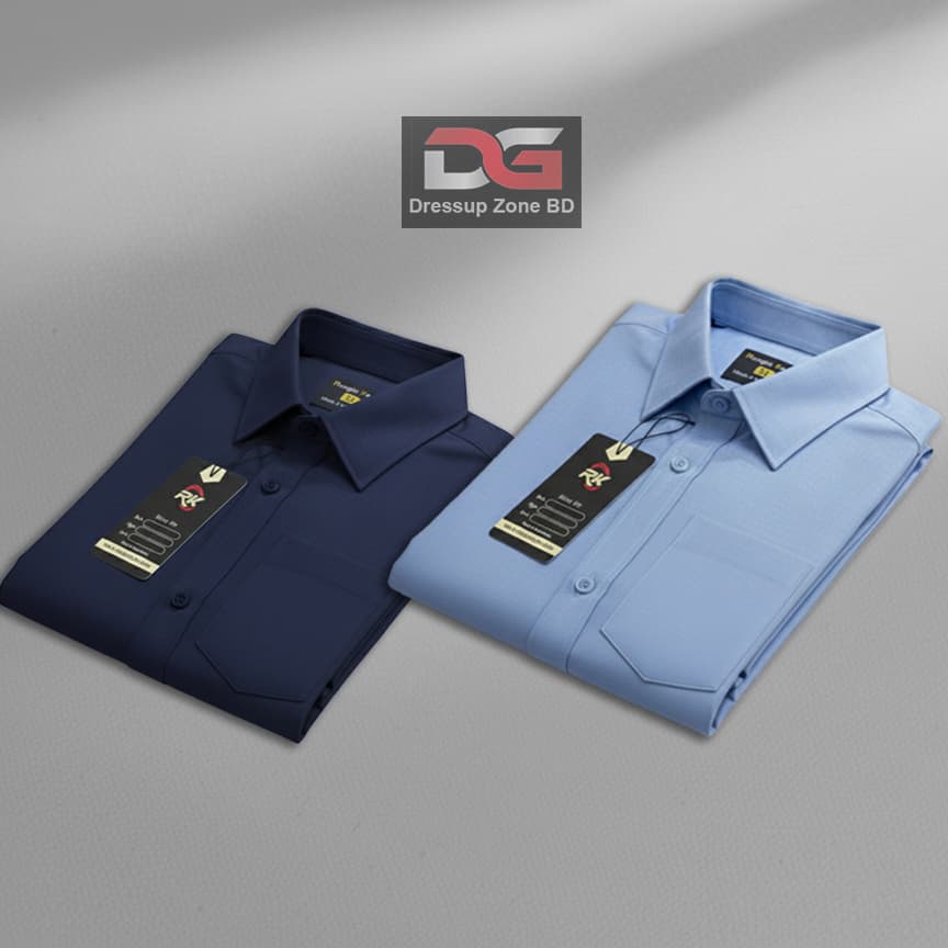 Oxford Cotton Formal Shirt 2 Pis Combo